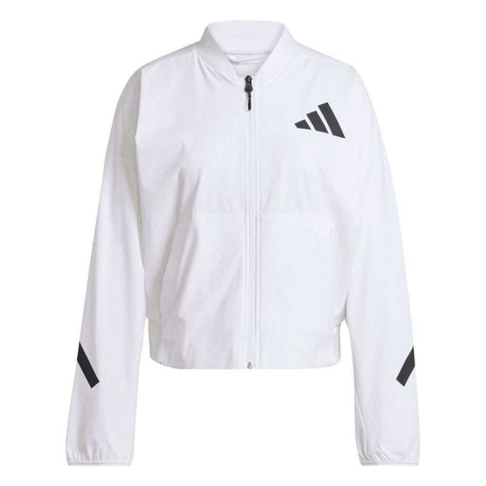 Adidas Womens/Ladies Z.N.E. Woven Bomber Jacket / White